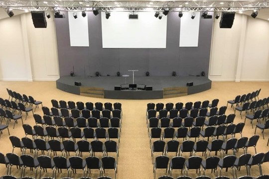 Main Auditorium / Birdseye view of theatre set up
